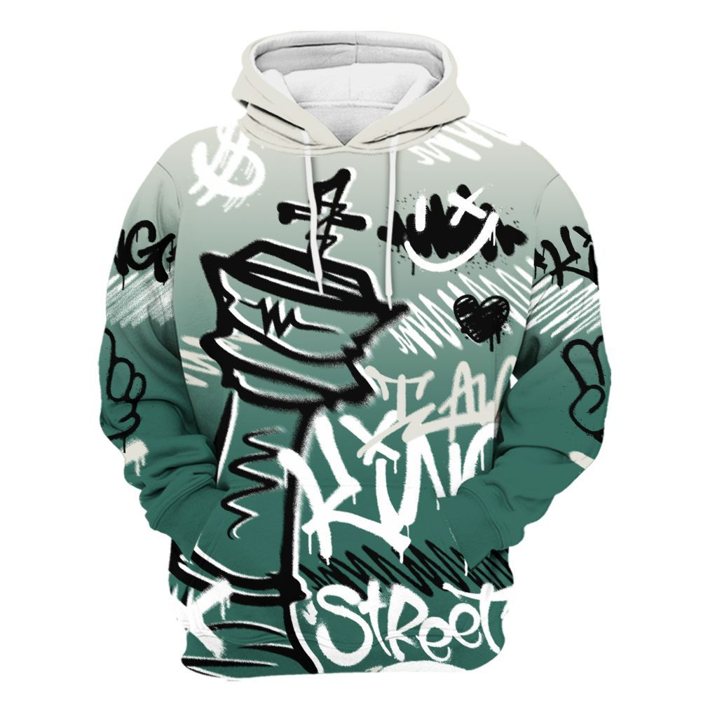 Hoodie To Match RM Oxidized Green 4s - Street King Chess Streetwear All Over Print