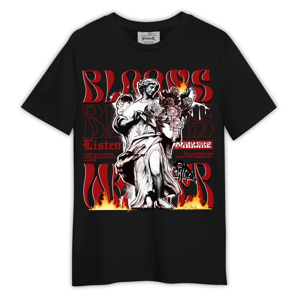 Shirt To Match Red Taxi 12s - Blooms Whisper Shirt Red Taxi 12s Outfit