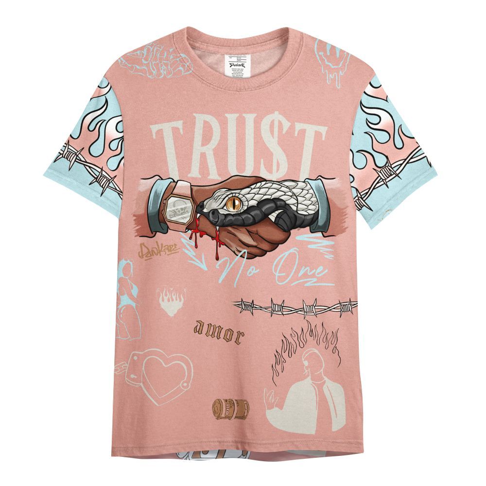 Shirt To Match Dunk Low Glacier Arctic - Snake Trust No One All Over Print