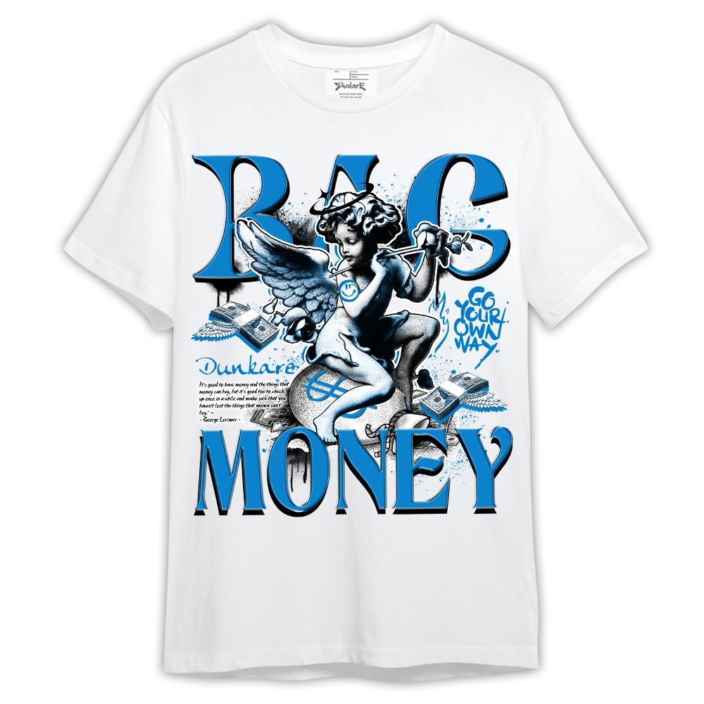 Shirt To Match Industrial Blue 4s - Bag Money Retro Shirt Military Blue 4s Outfit