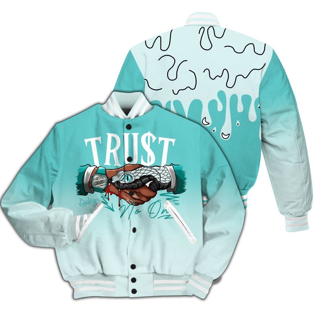 Varsity Jacket To Match KD 4 Easter 2025 - Trust No One Drip All Over Print