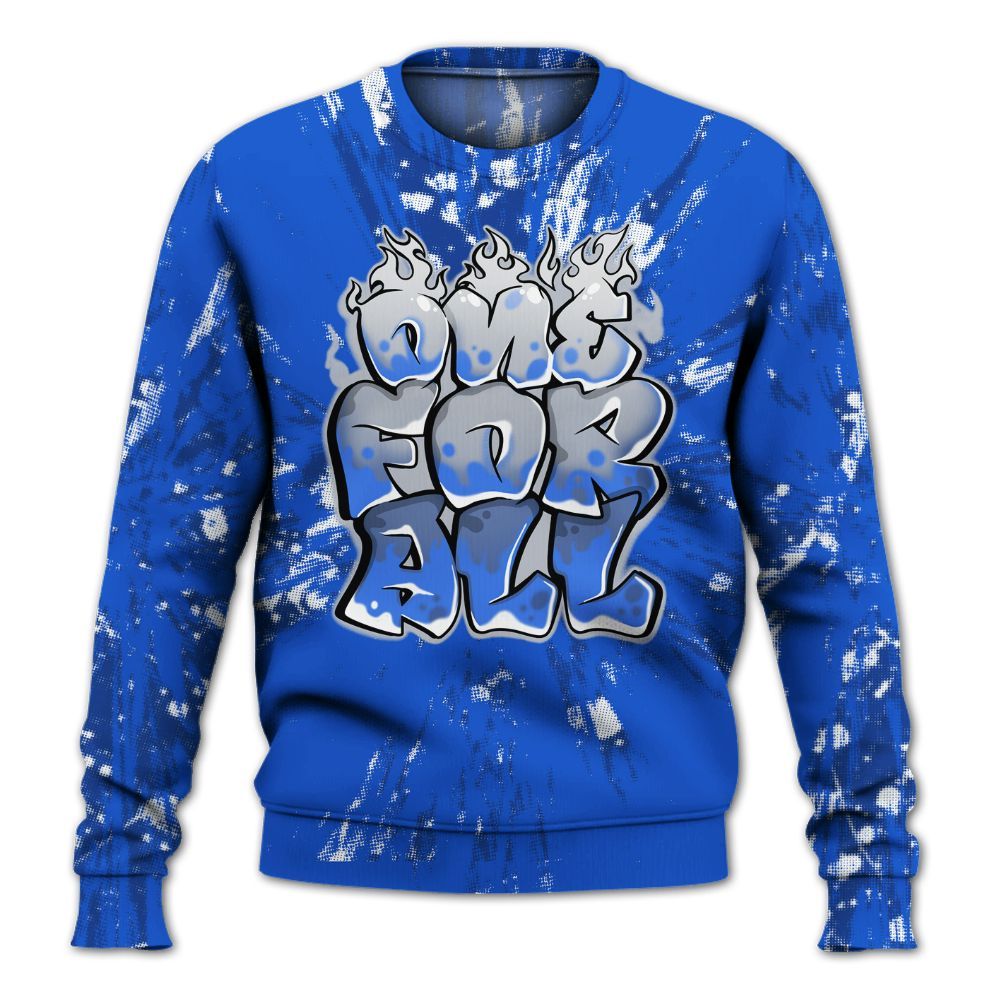 Sweatshirt To Match Air Foamposite One Royal - Ones For All Graphic Luxury All Over Print