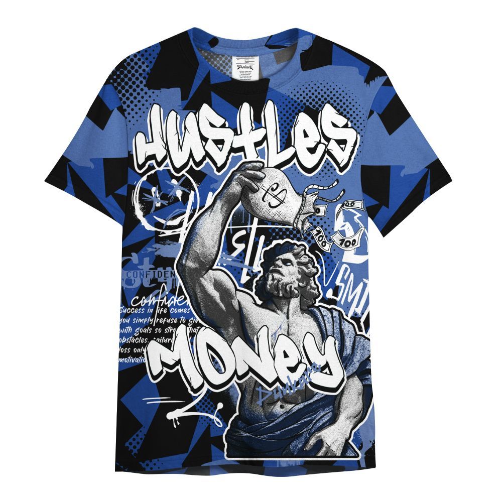Shirt To Match Air Foamposite One Royal - Huslte Money Retro All Over Print