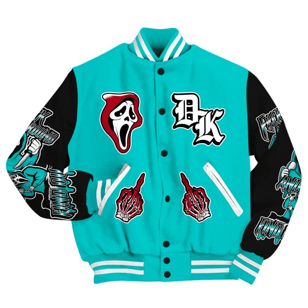 Varsity Jacket To Match Air Griffey Max 1 Freshwater - F#CK And Find Out Graphic All Over Print