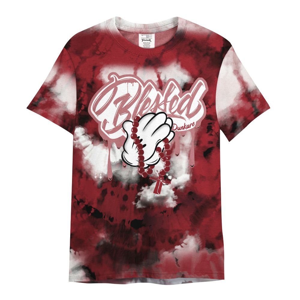 Shirt To Match High Black Toe Reimagined 1s - God Blessed Tie Dye All Over Print