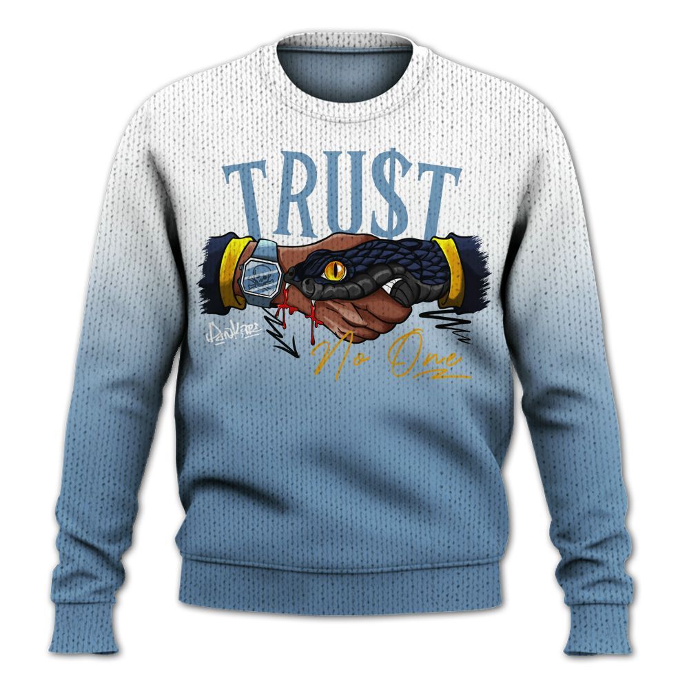 Knitted Sweater To Match High OG First In Flight 1s - Snake Trust No One Drip