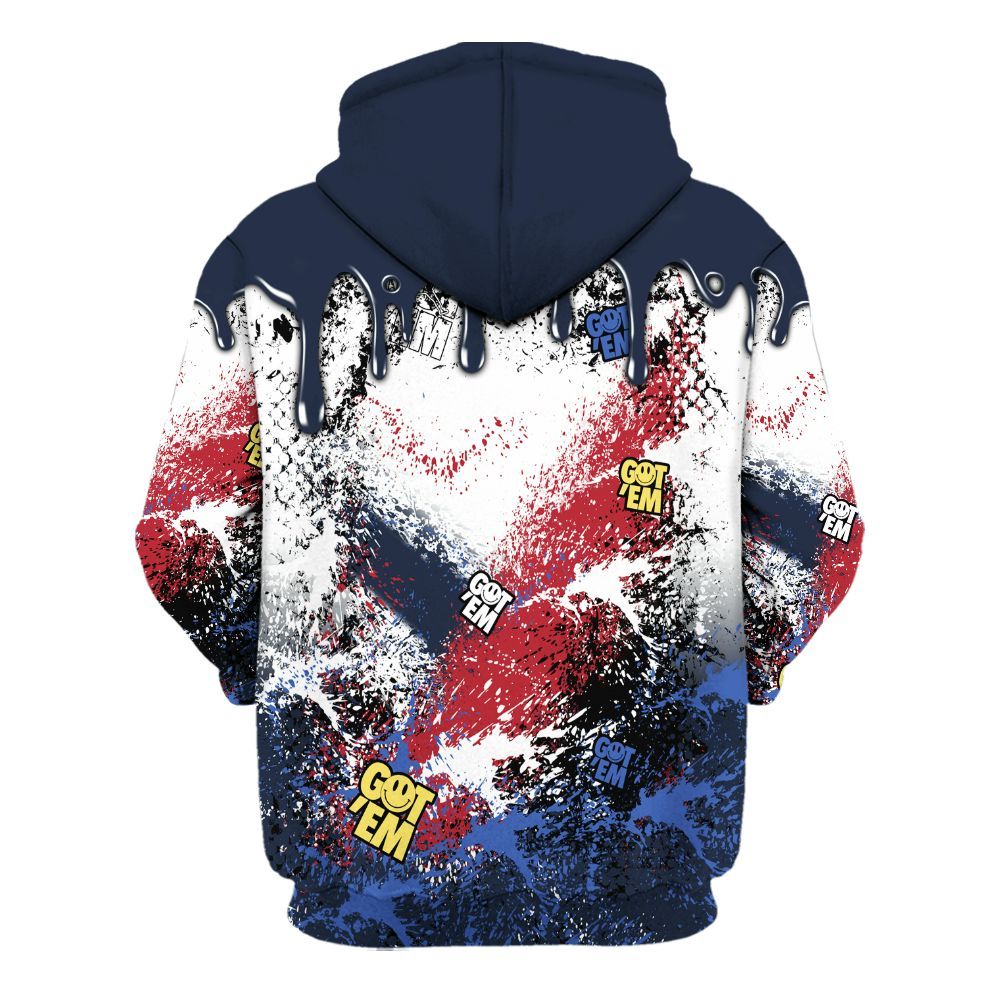 Hoodie To Match Dunk Low COJP What The 2024 - Dripping 23 Drip All Over Print