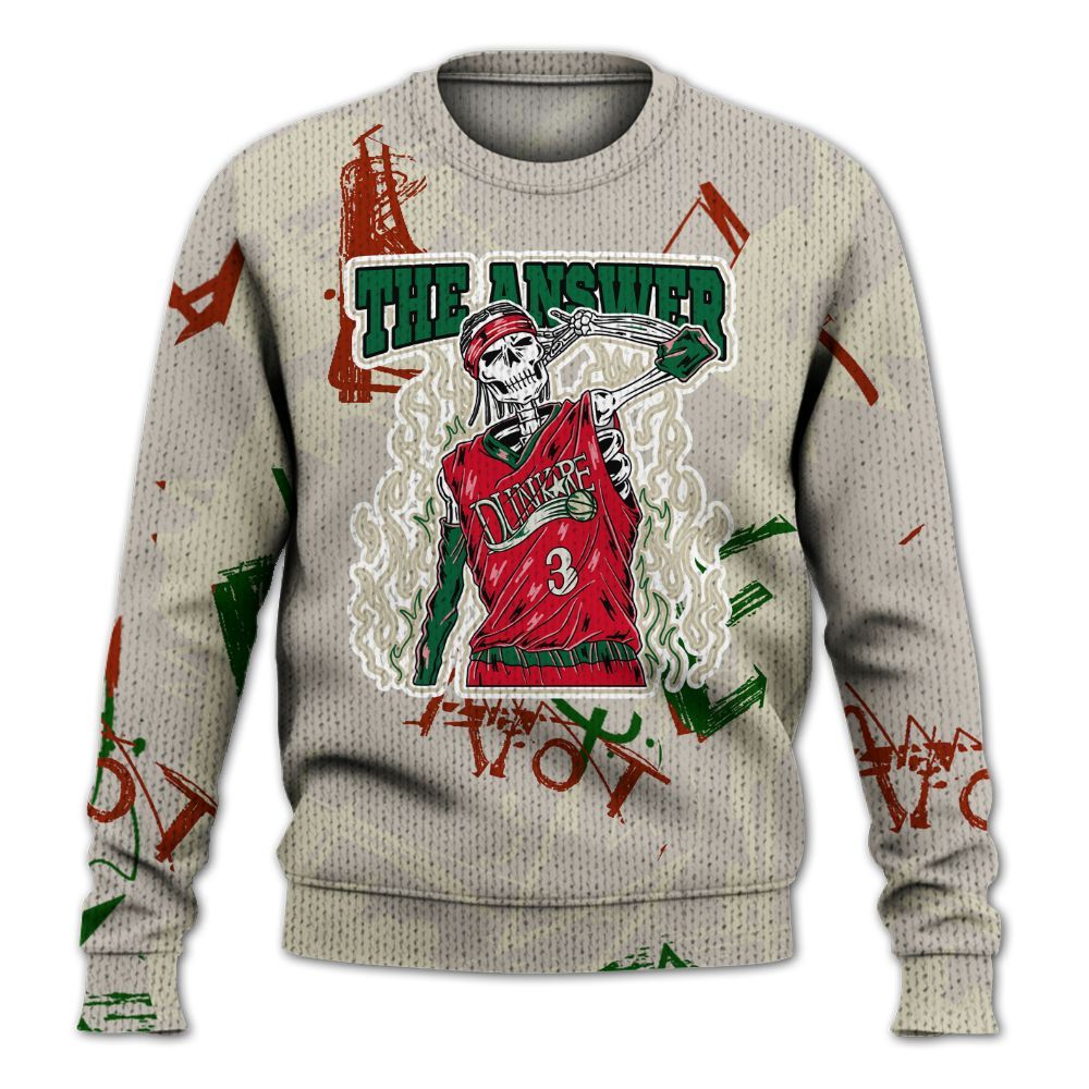 Knitted Sweater To Match El Grito 5s - Allen Answer Skeleton Messyz