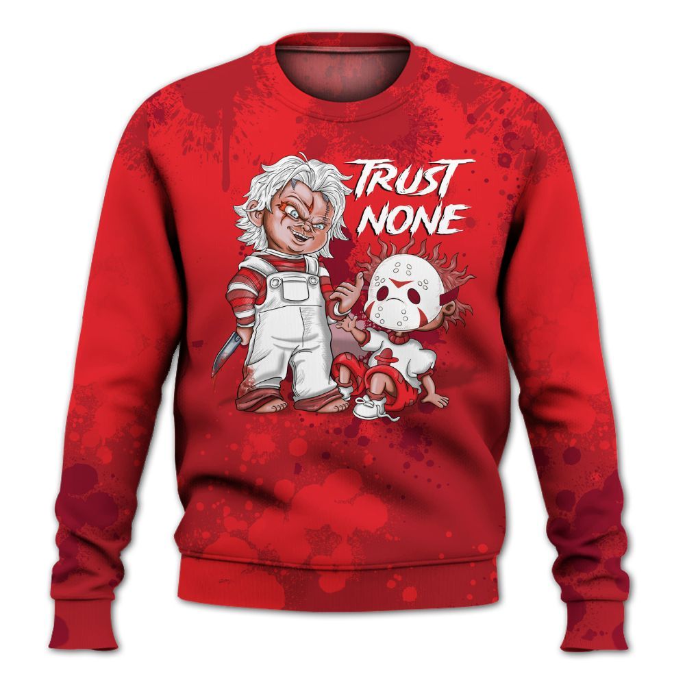 Sweatshirt To Match Air DT Max 96 Love Letter - Trust No One Scary All Over Print