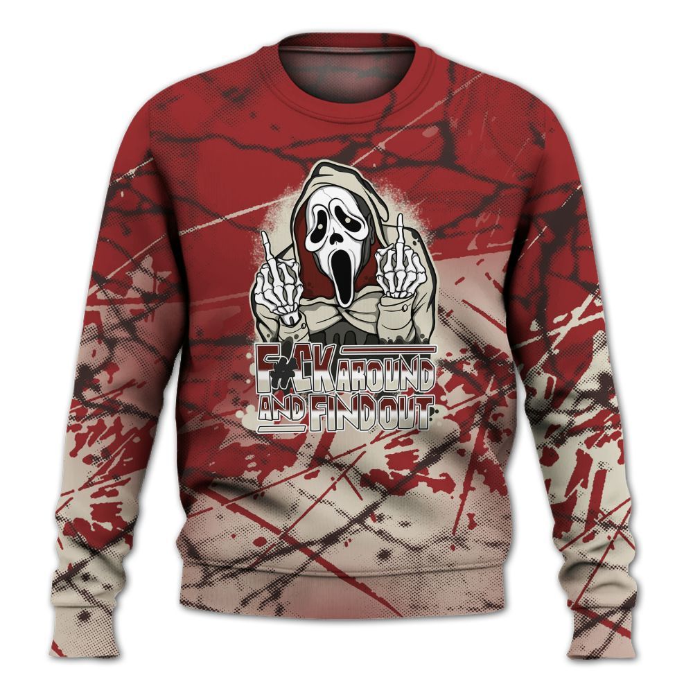 Sweatshirt To Match High 85 Bred 1s - F#CK And Find Out Graphic All Over Print