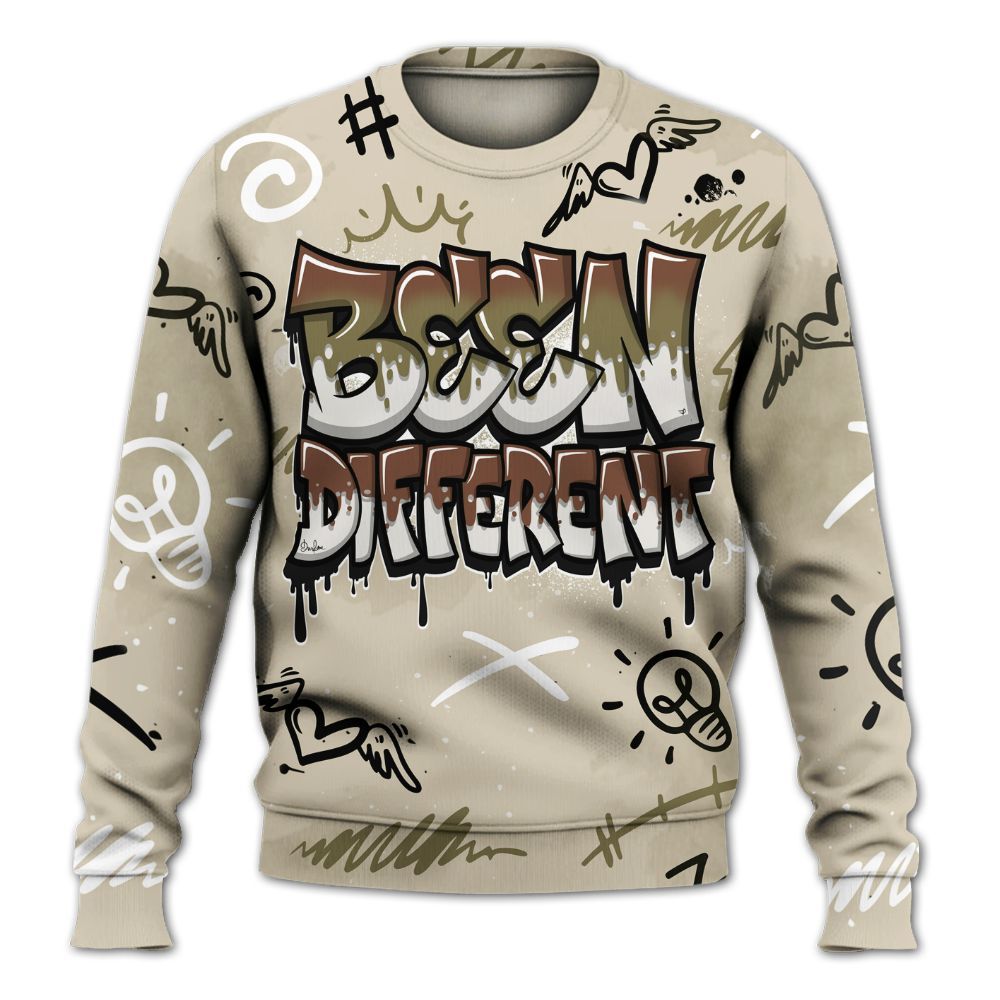 Sweatshirt To Match Sail Neutral Olive 6s - Drip Been Di2ferent All Over Print