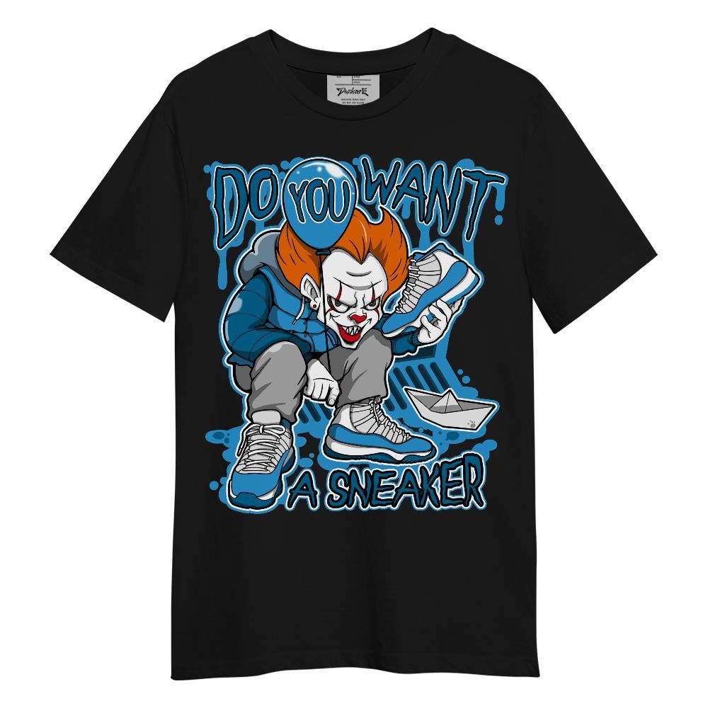 Shirt To Match Powder Blue 9s - Clown Scary Sneakers Halloween Graphic Unisex Shirt