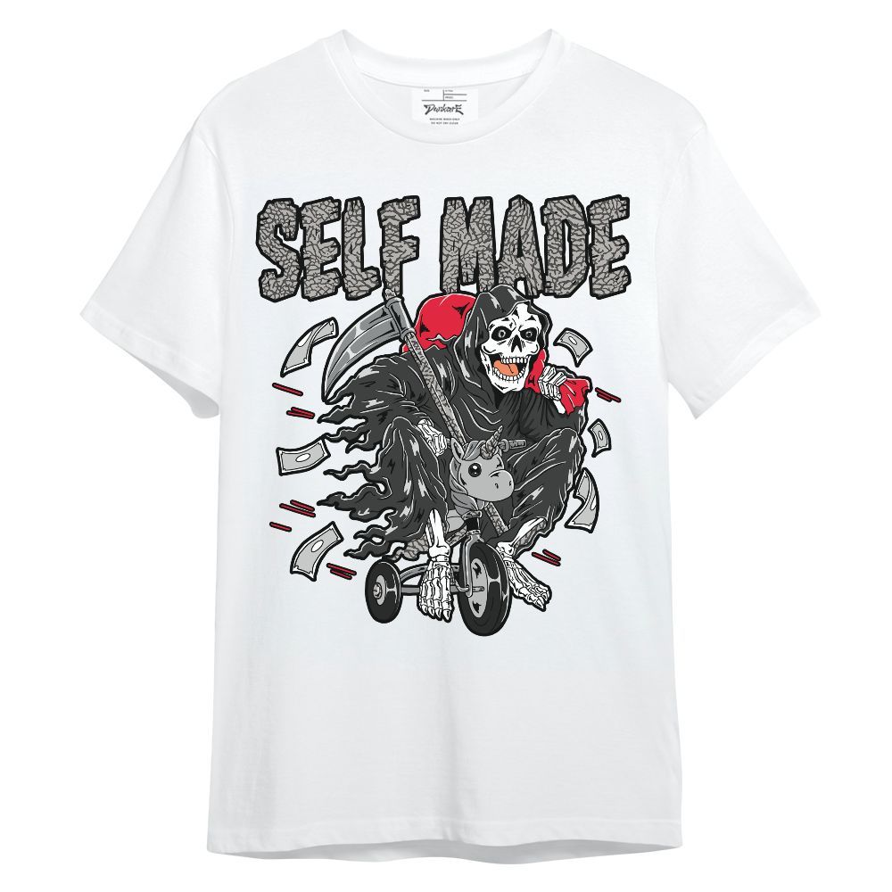 Shirt To Match Black Cement 3s - Self Make Skeleton Unisex Shirt