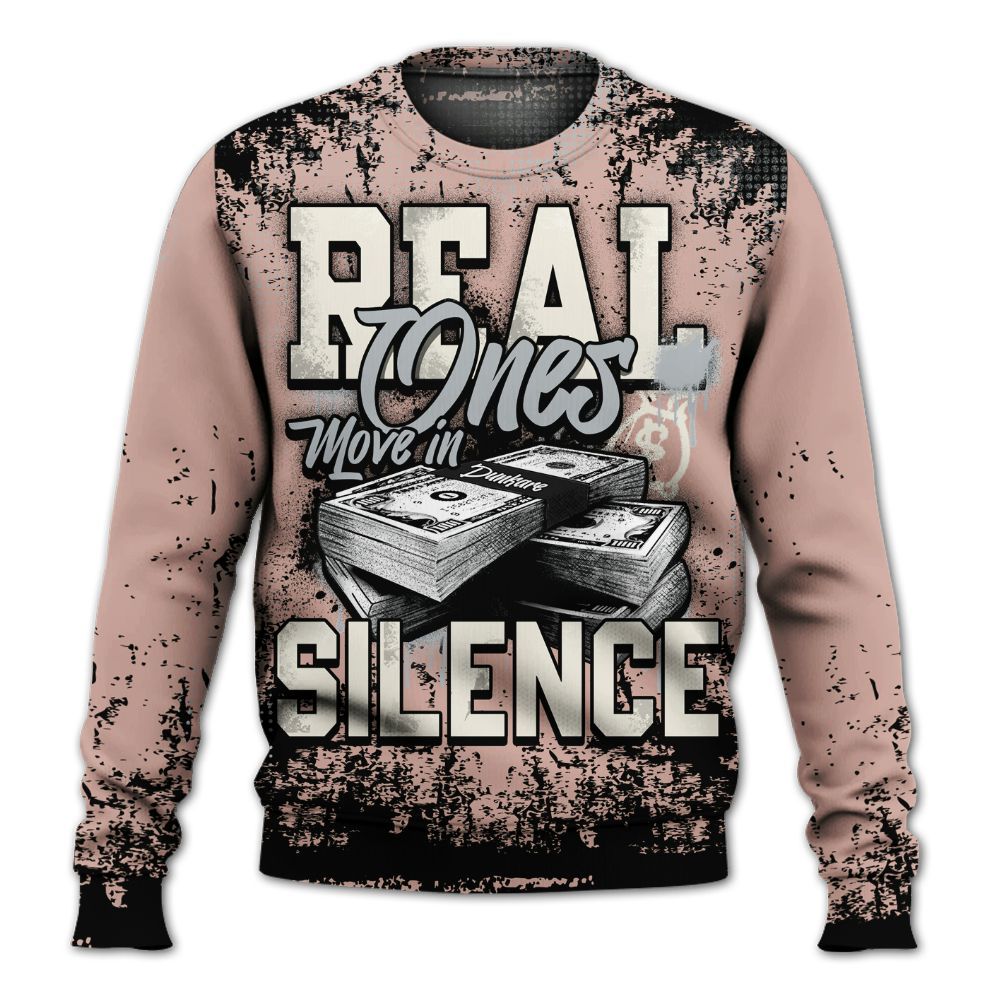 Sweatshirt To Match Air Force Low 1 Arctic Orange - Move In Silence Money Street Retro All Over Print