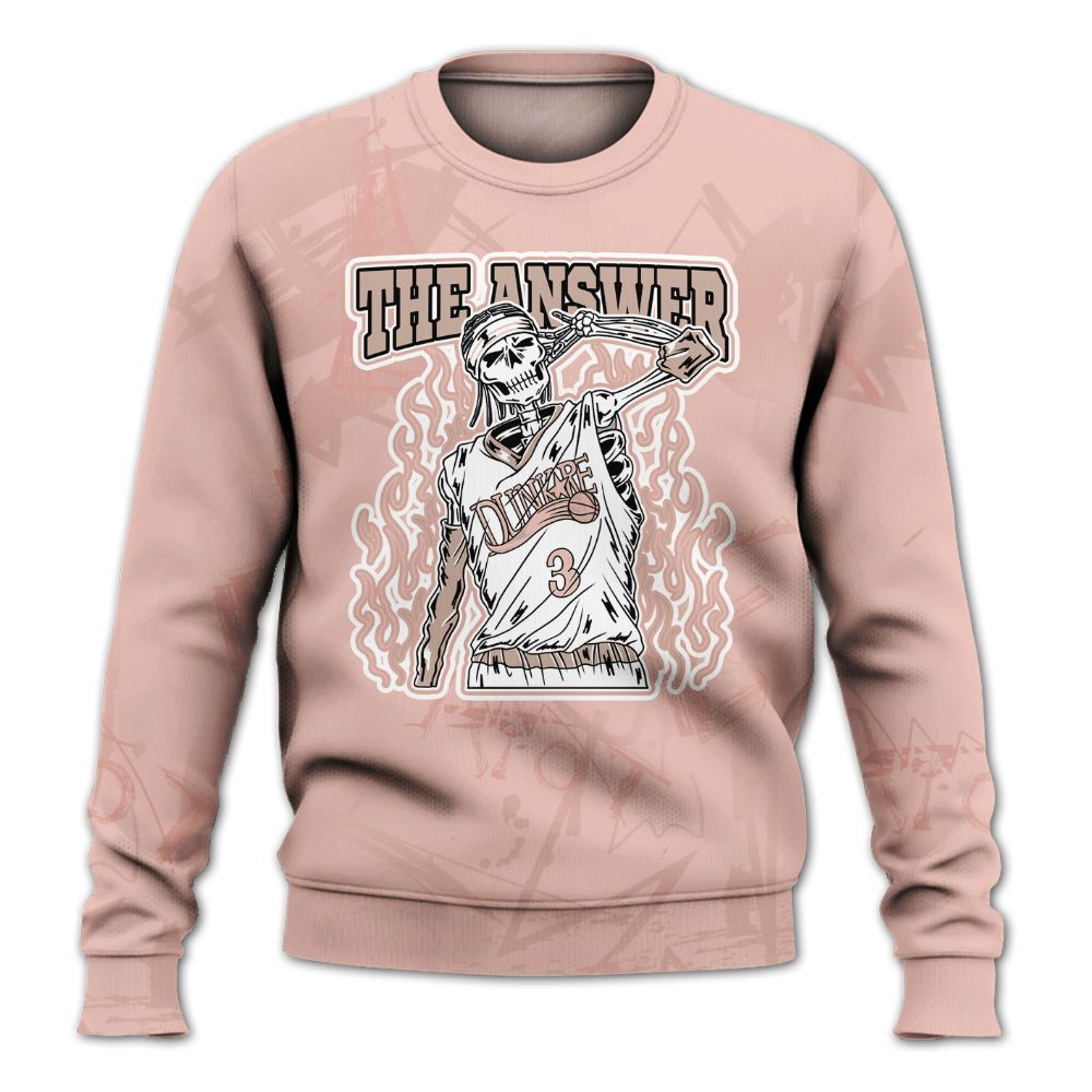 Sweatshirt To Match Dunk Low Pink Velvet - Allen Answer Skeleton Messyz All Over Print