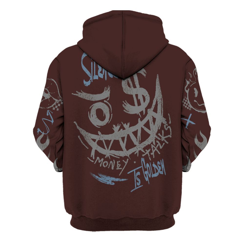Hoodie To Match Burgundy 5s - Mouth Burning Street Style All Over Print