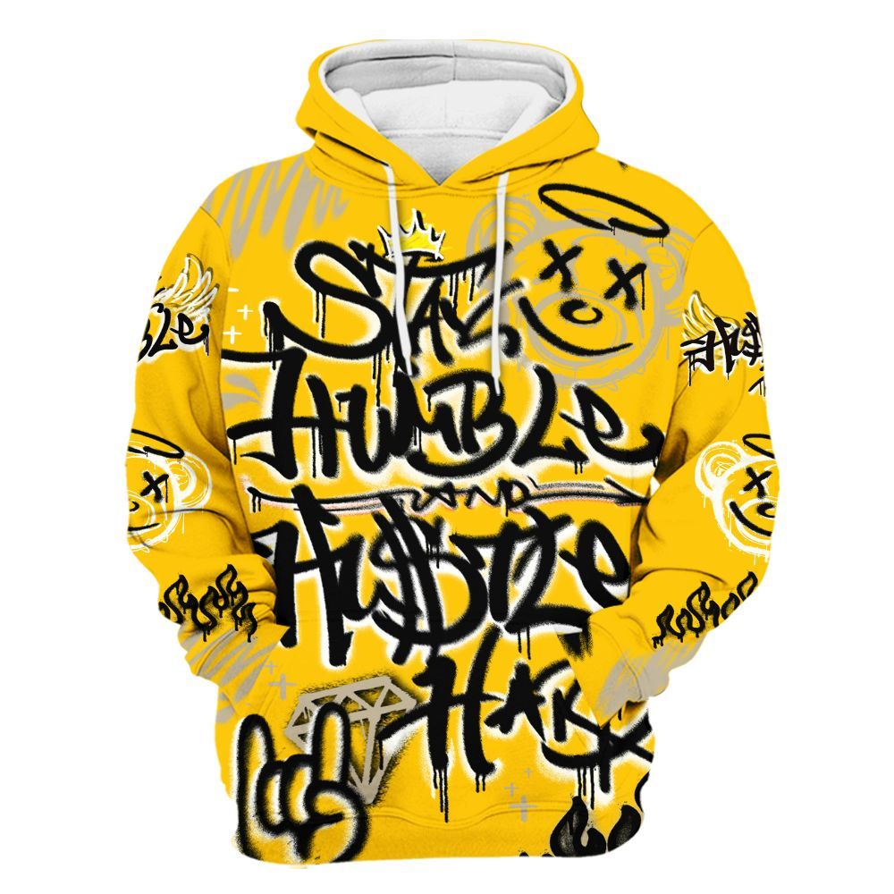 Hoodie To Match Vivid Sulfur 4s - Humble Drip Streetwear Graffity All Over Print