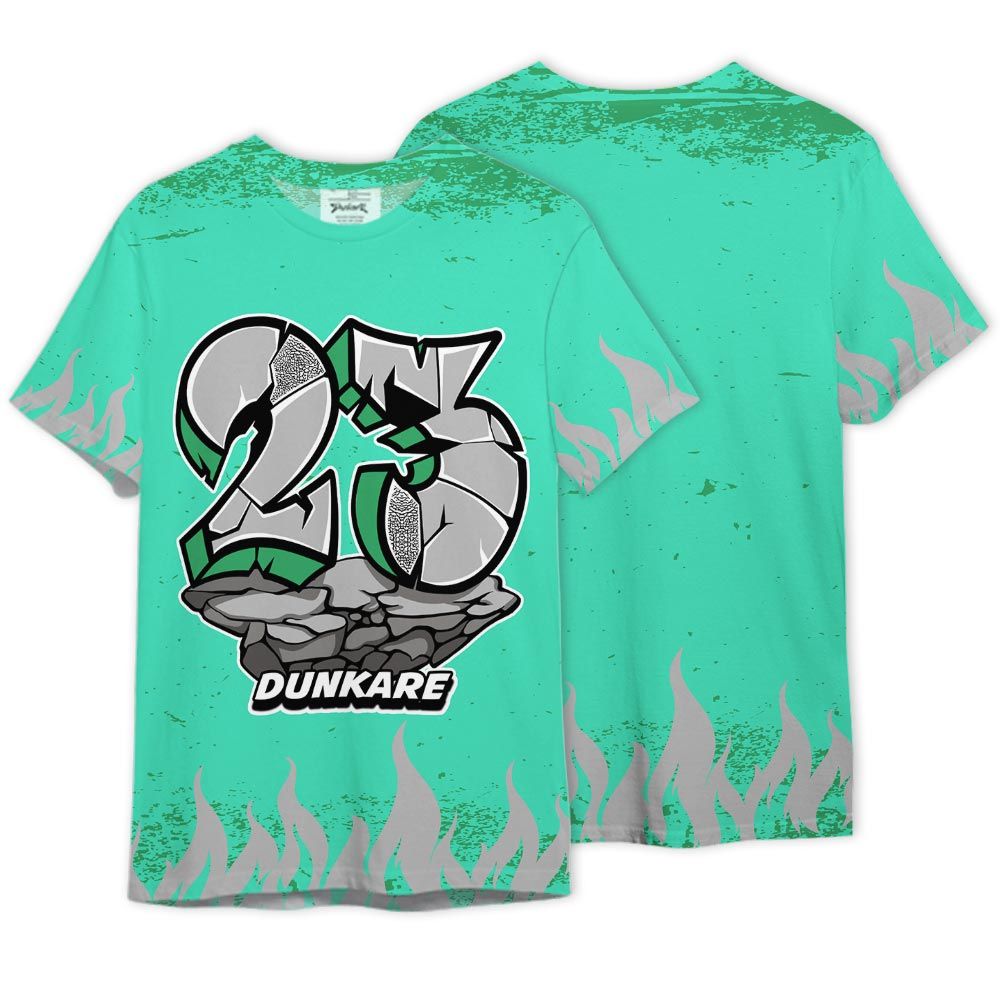 Shirt To Match Black Green Glow 3s - Cracked 23 Unique Graphic Shirt Unisex