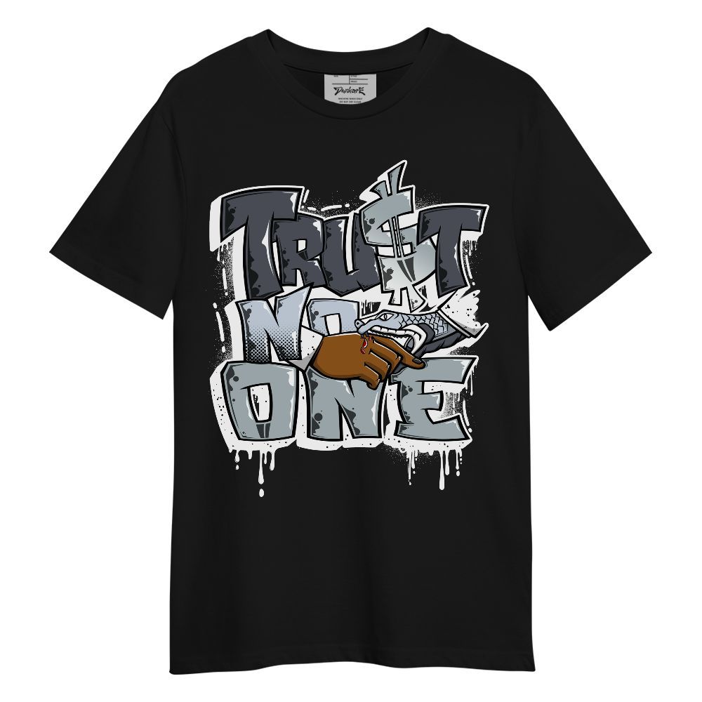 Shirt To Match Retro Wolf Grey 5s - Dripping Trust No One Graphic