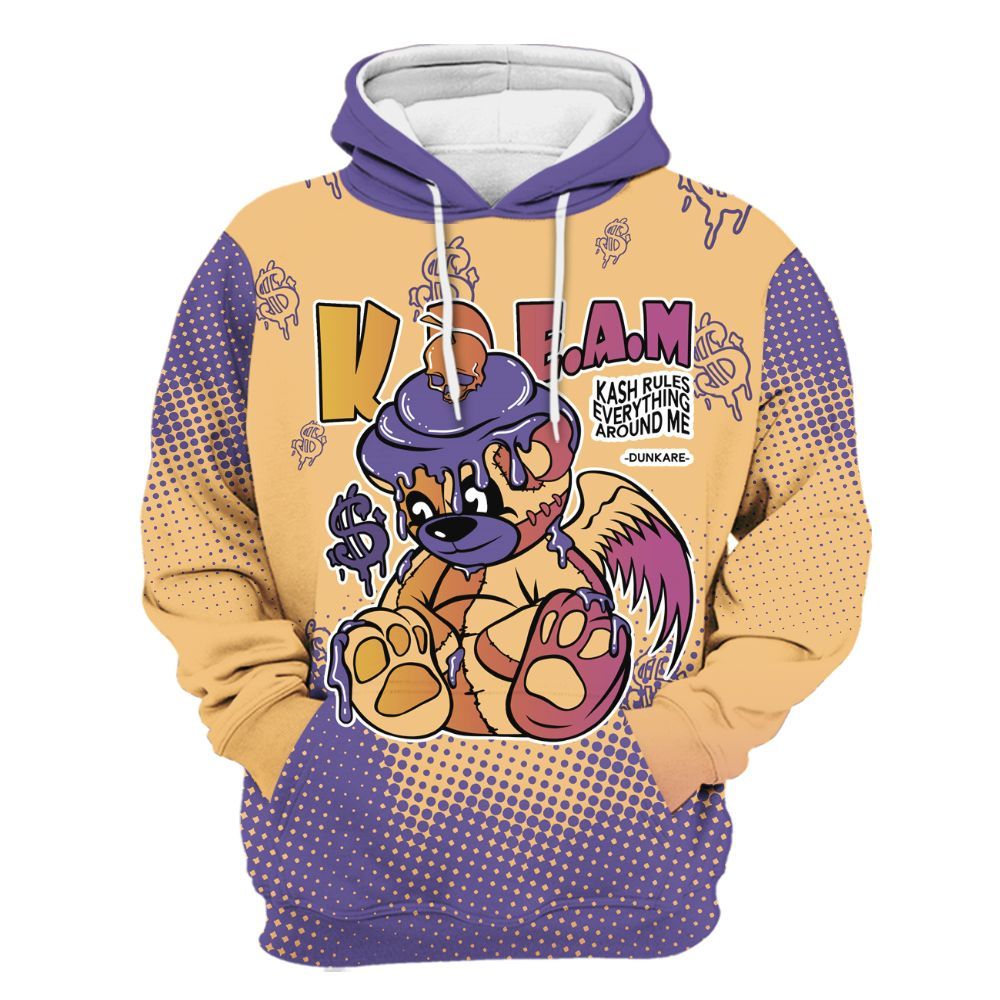 Hoodie To Match Book Sunset 1s - Loot Bear Unique Drip All Over Print