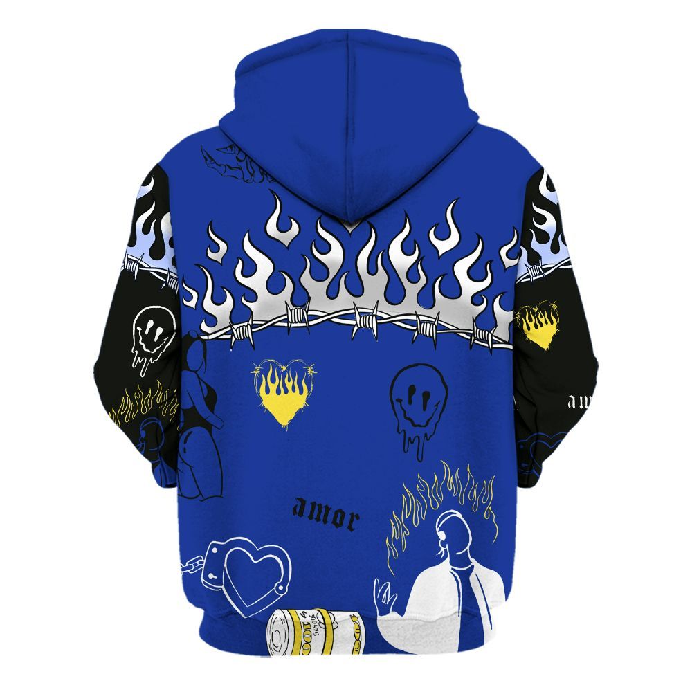 Hoodie To Match Laney 14s - Snake Trust No One All Over Print