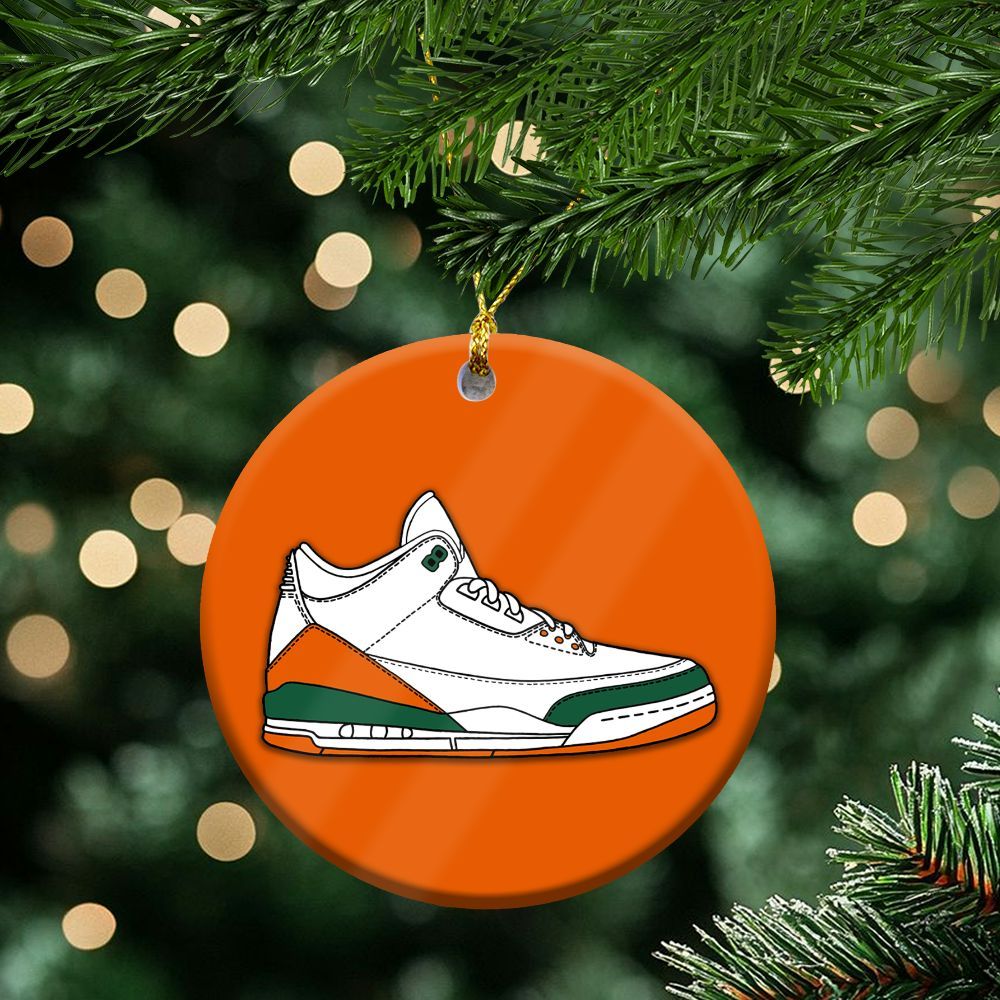 SoleFly Sail Gorge Green 3s Ceramic Ornaments