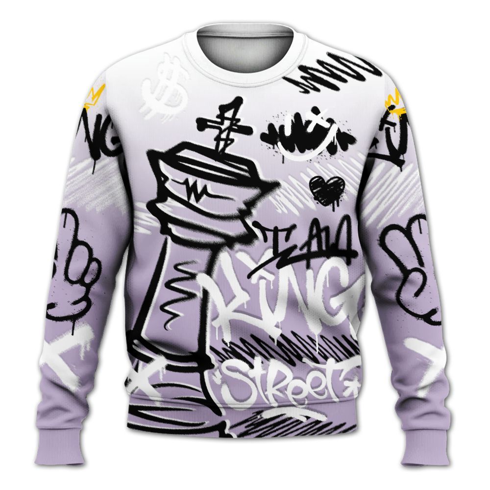 Sweatshirt To Match Low Pure Violet 11s - Street King Chess Streetwear All Over Print