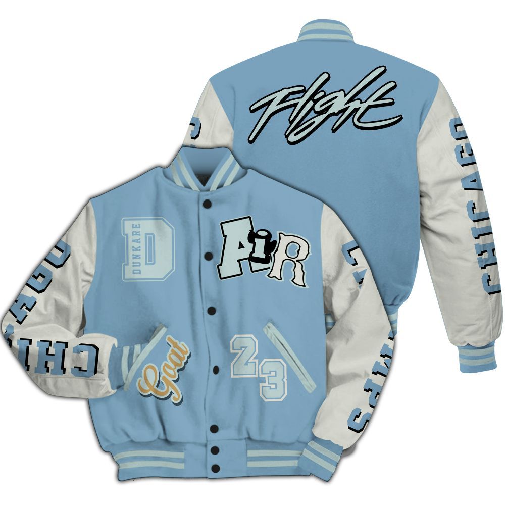 Varsity Jacket To Match Denim Worn Blue 2025 4s - AIR Number 23 GOAT All Over Print