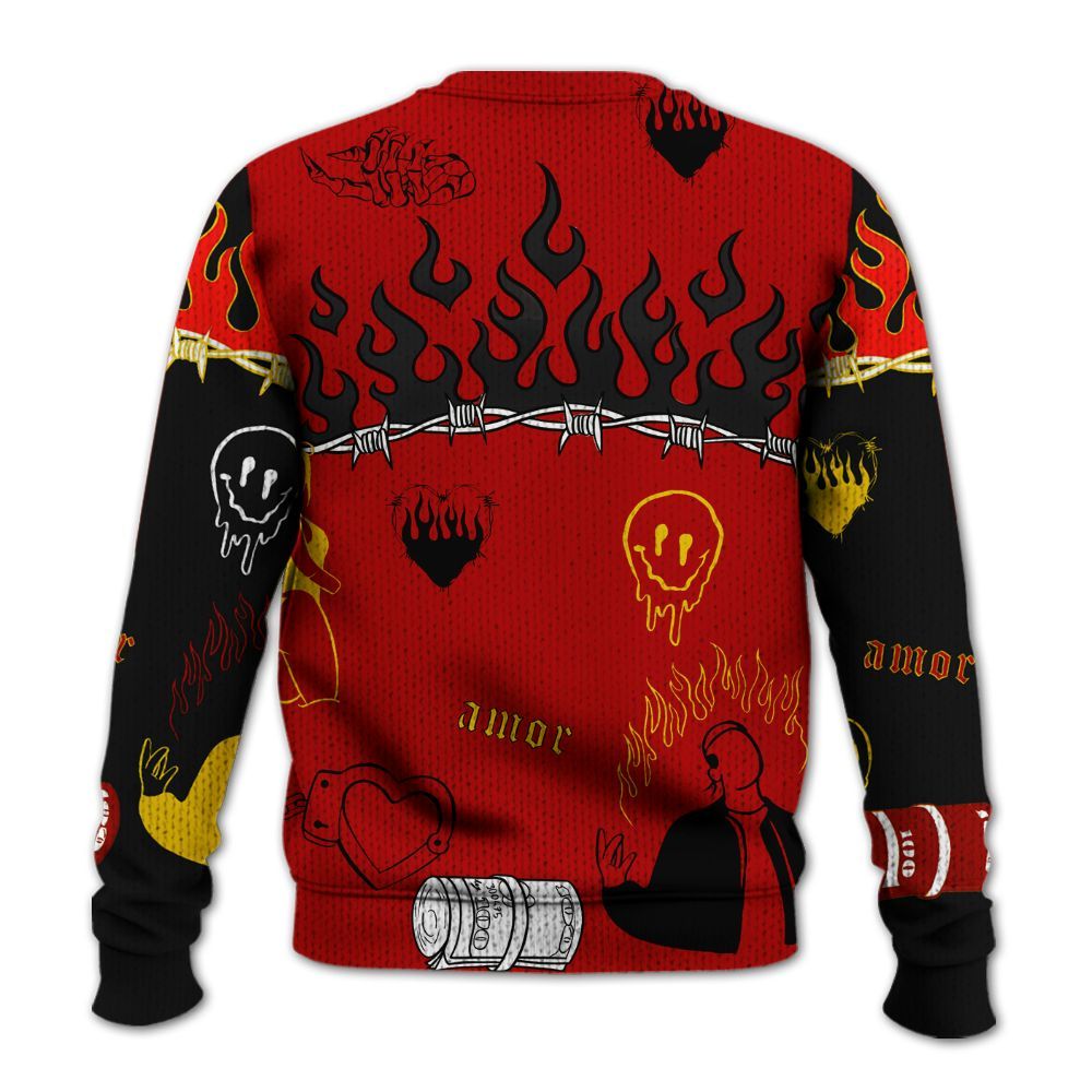 Sweater To Match Low Lucky Cat 1s - Snake Trust No One Graphic