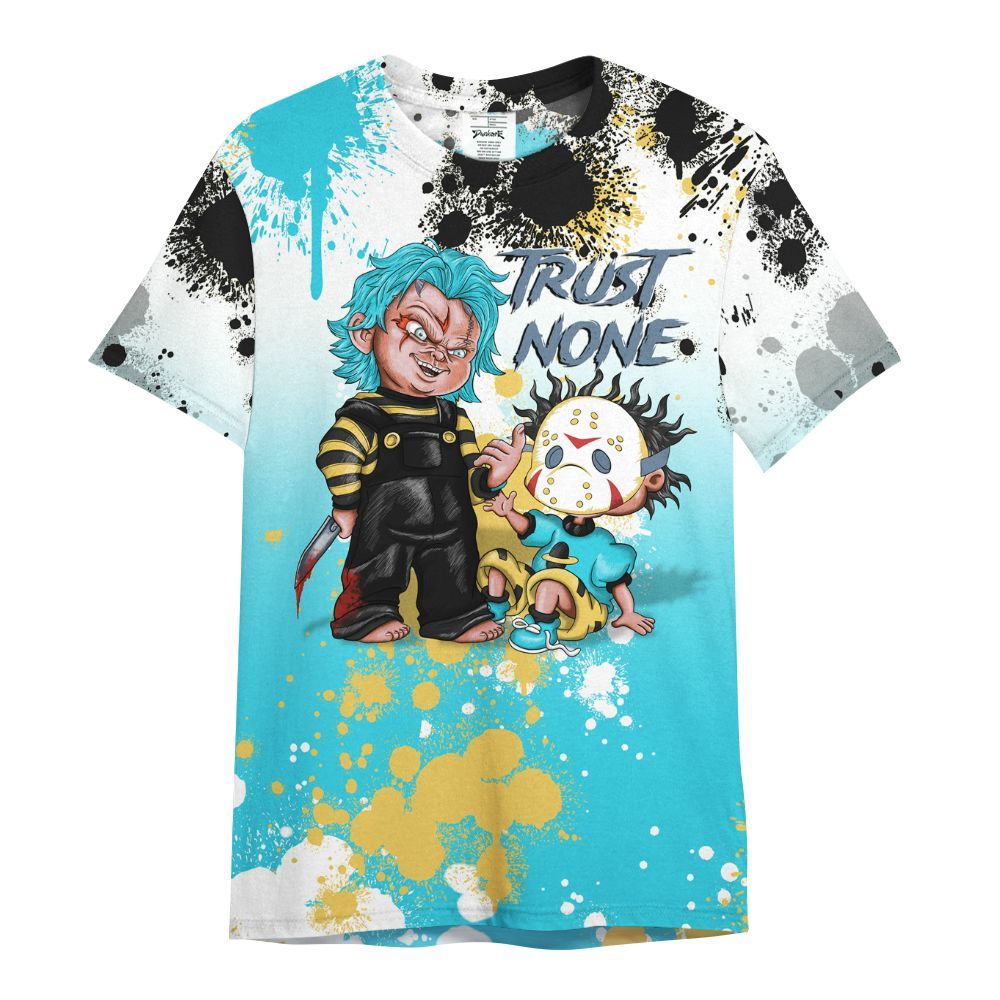 Shirt To Match Retro Gamma Blue 11s - Trust No One Scary All Over Print