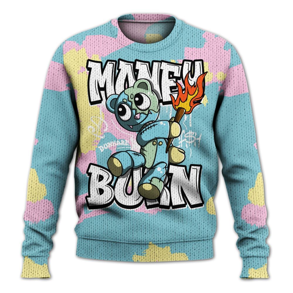 Knitted Sweater To Match SB Dunk Low Visty - Money Burn Retro