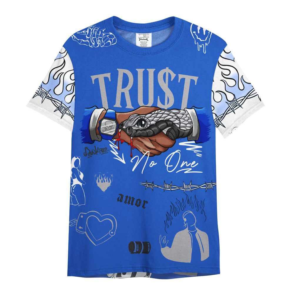 Shirt To Match Retro Stealth 5s - Snake Trust No One All Over Print