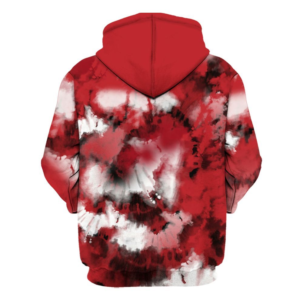 Hoodie To Match Retro Cherry 12s - God Blessed Tie Dye All Over Print