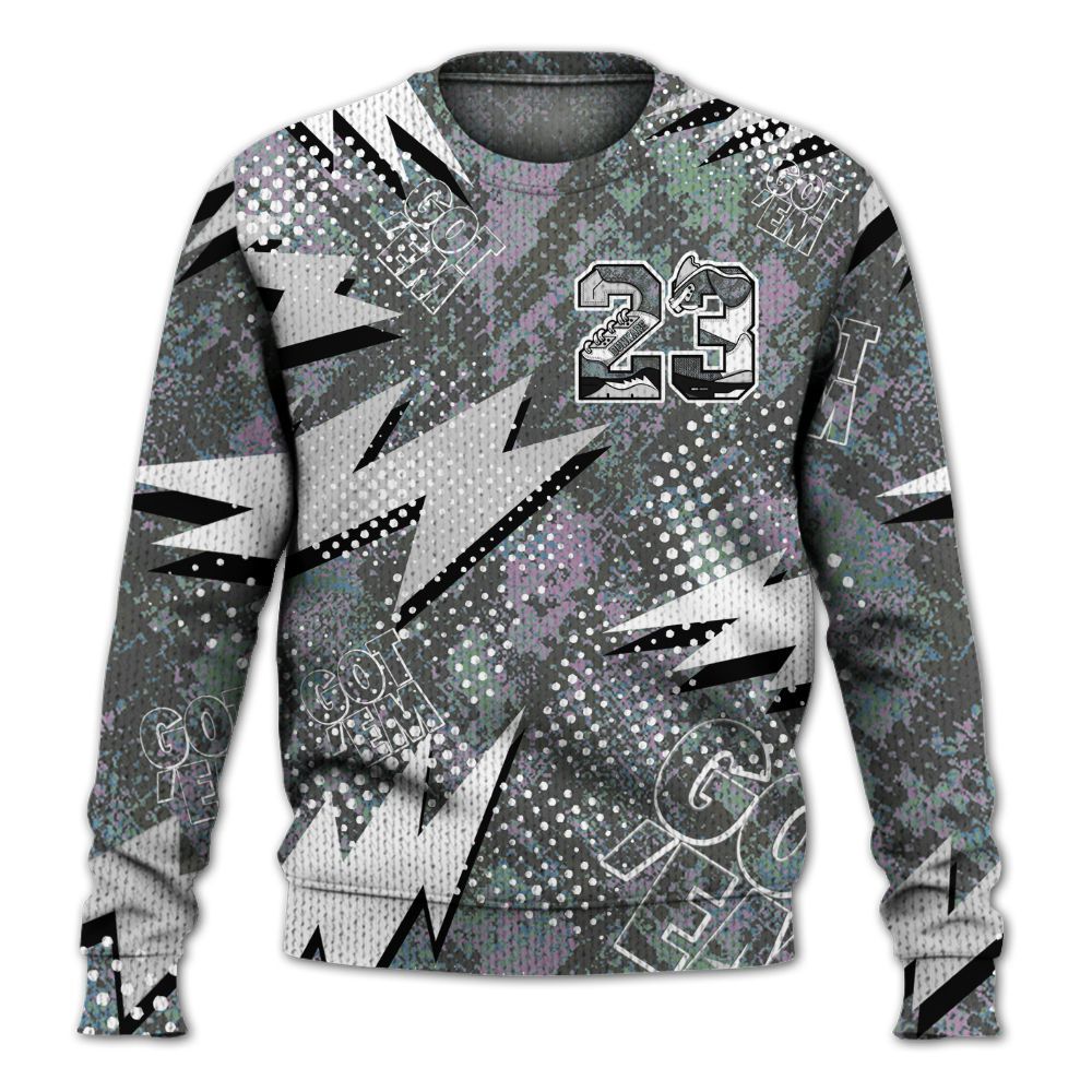 Knitted Sweater To Match Low CNY Year Of The Snake 11s - Custom Name Number 23 5s