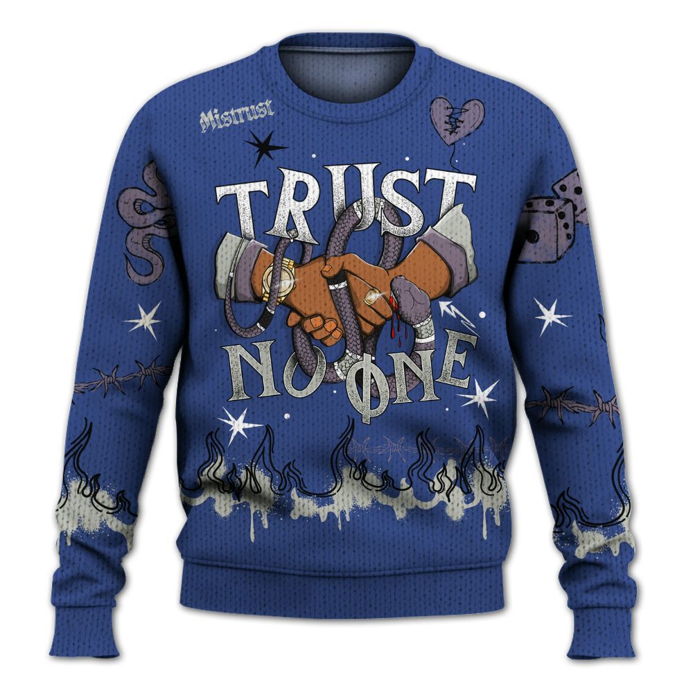 Sweater To Match Low OG Voodoo Alternate 1s - Trust No One Snake-Bite Doodle Crayon Graphic