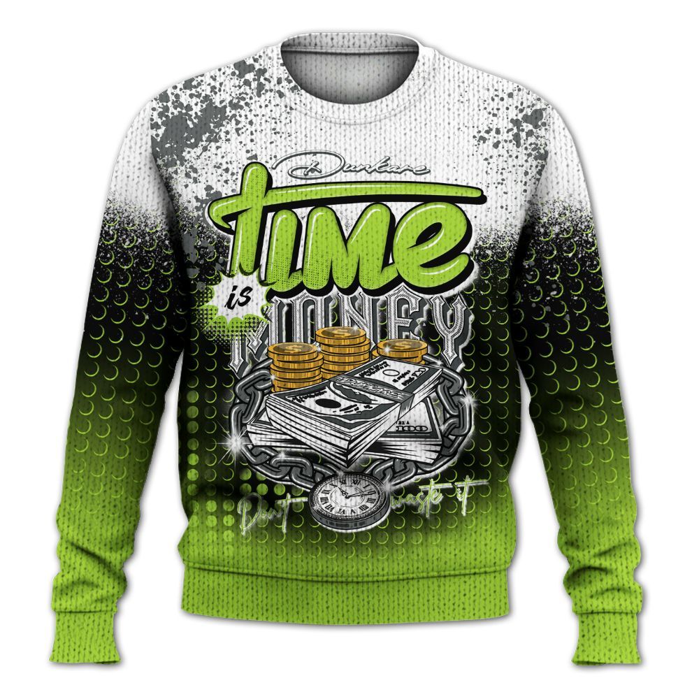 Knitted Sweater To Match Air Max 95 Neon - Halftone Time Is Money