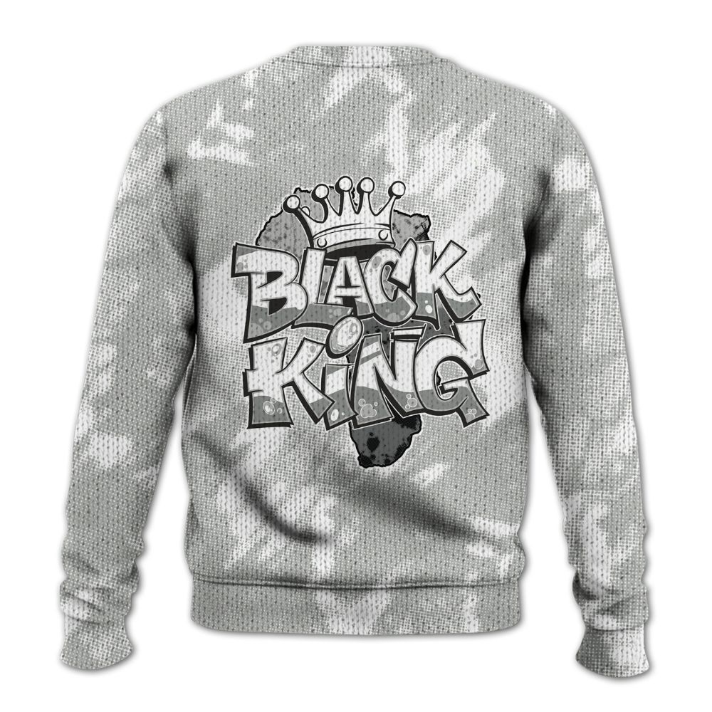 Knitted Sweater To Match Paris Cement Grey 4s - B-King Shirt Unisex Oufit