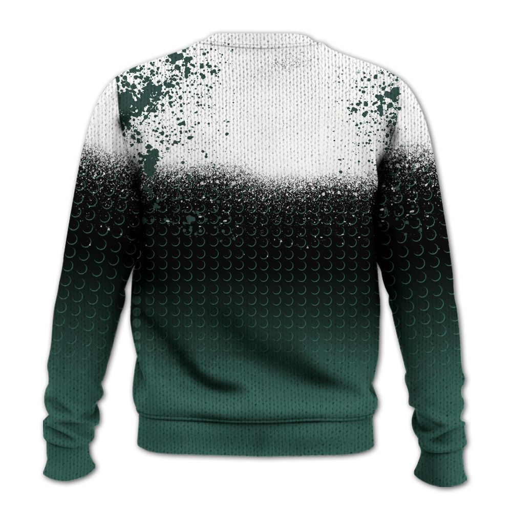 Knitted Sweater To Match Low OG Oxidized Green 1s - Halftone Time Is Money