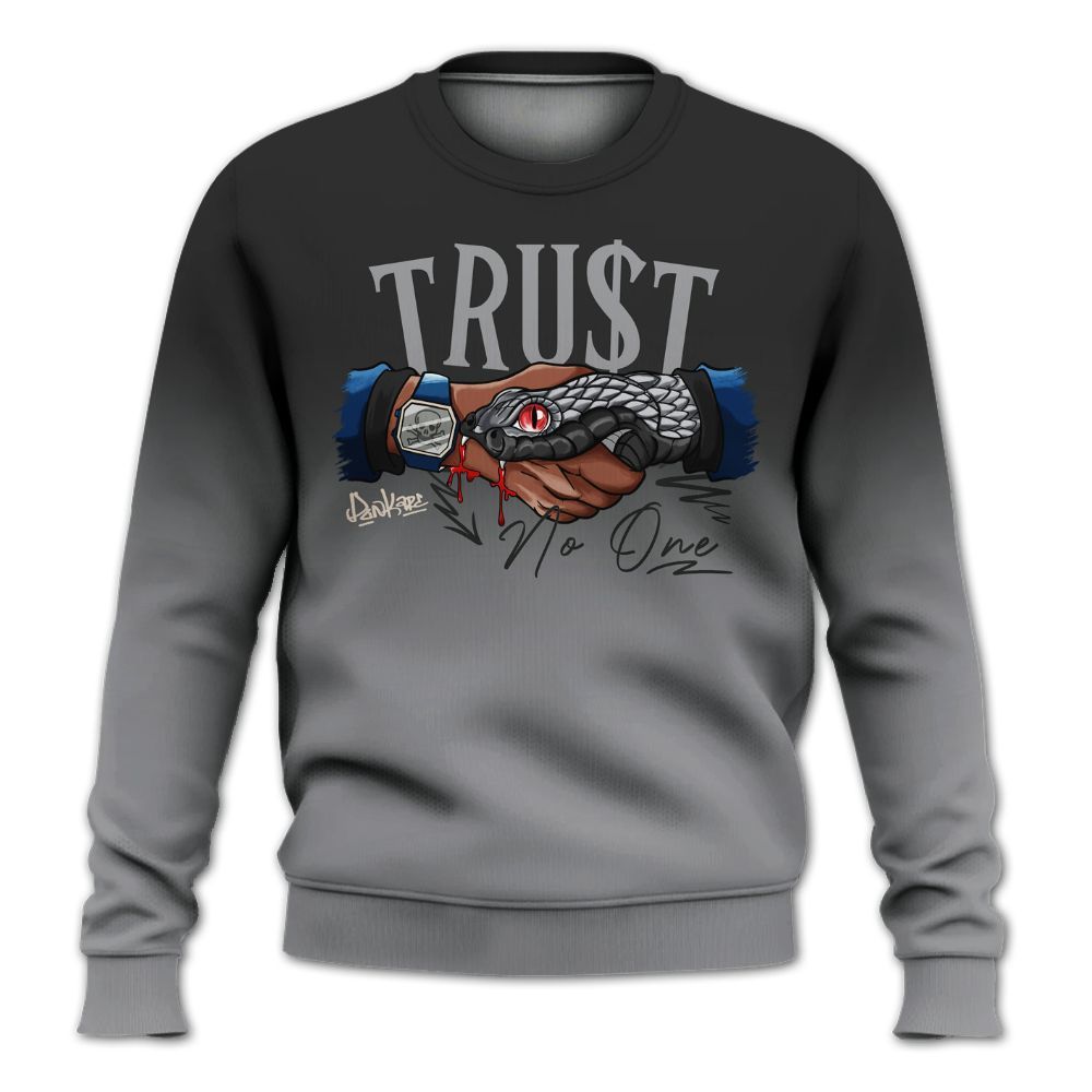 Sweatshirt To Match Rare Air 3s - Snake Trust No One Drip All Over Print