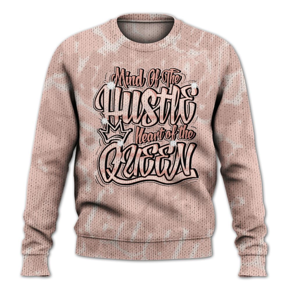 Knitted Sweater To Match Low Legend Pink 11s - Hustles Heart Queens Street