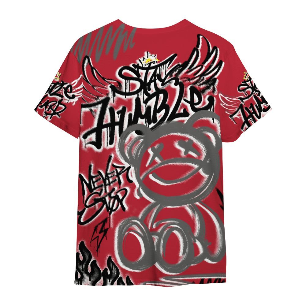 Shirt To Match Red Flint 13s - Humble Drip Streetwear Graffity All Over Print