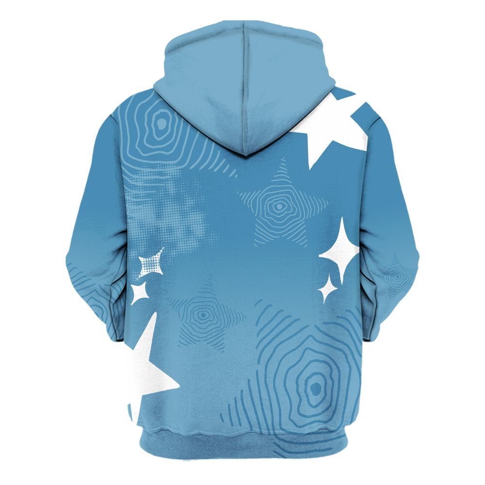 Hoodie To Match High OG UNC Reimagined 1s - Sneakerz Girlz Unique Starz All Over Print
