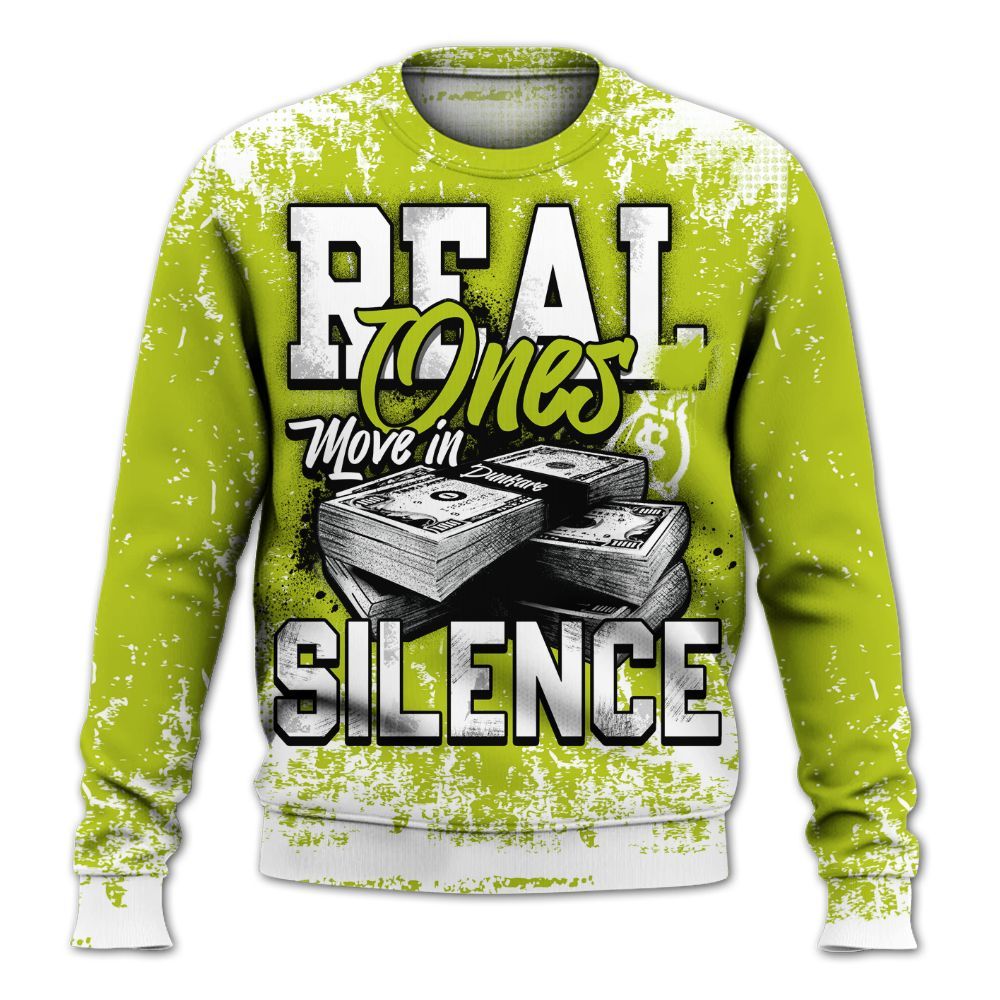 Sweatshirt To Match Bright Cactus 13s - Move In Silence Money Street Retro All Over Print