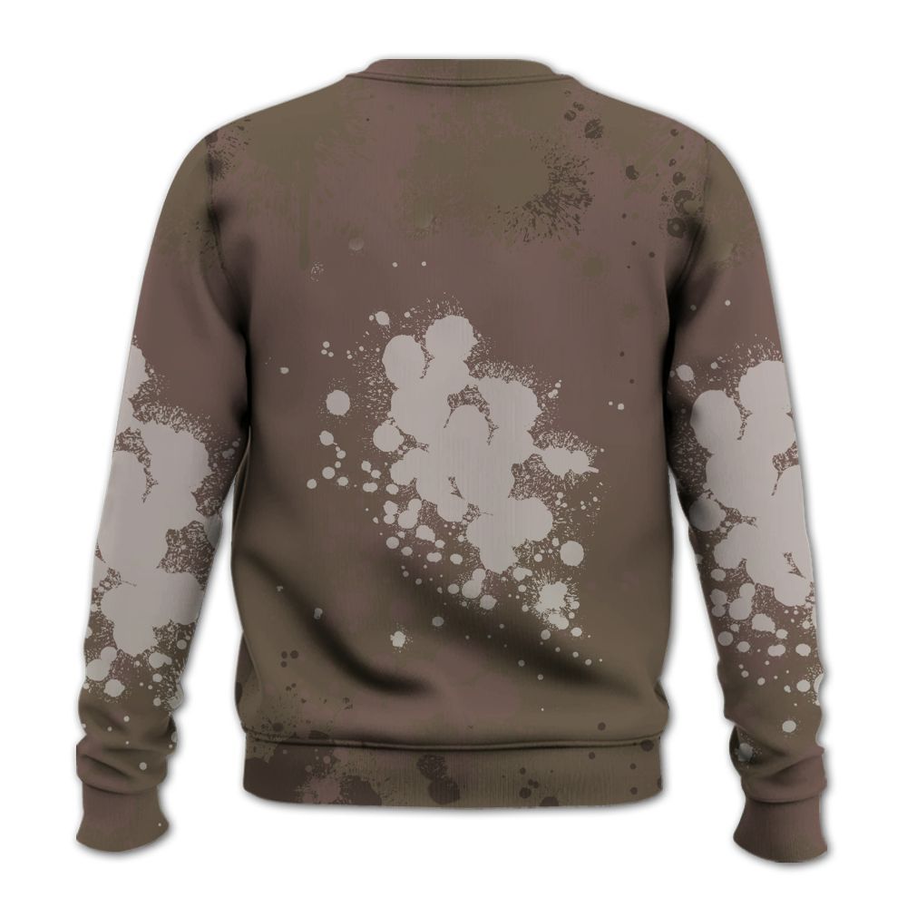 Sweatshirt To Match AMM Dark Mocha 4s - God Blessed Ink Drip All Over Print