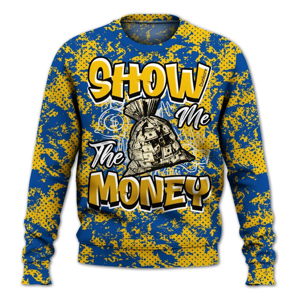 Sweatshirt To Match High Laney 1s - Show Me The Money Retro All Over Print