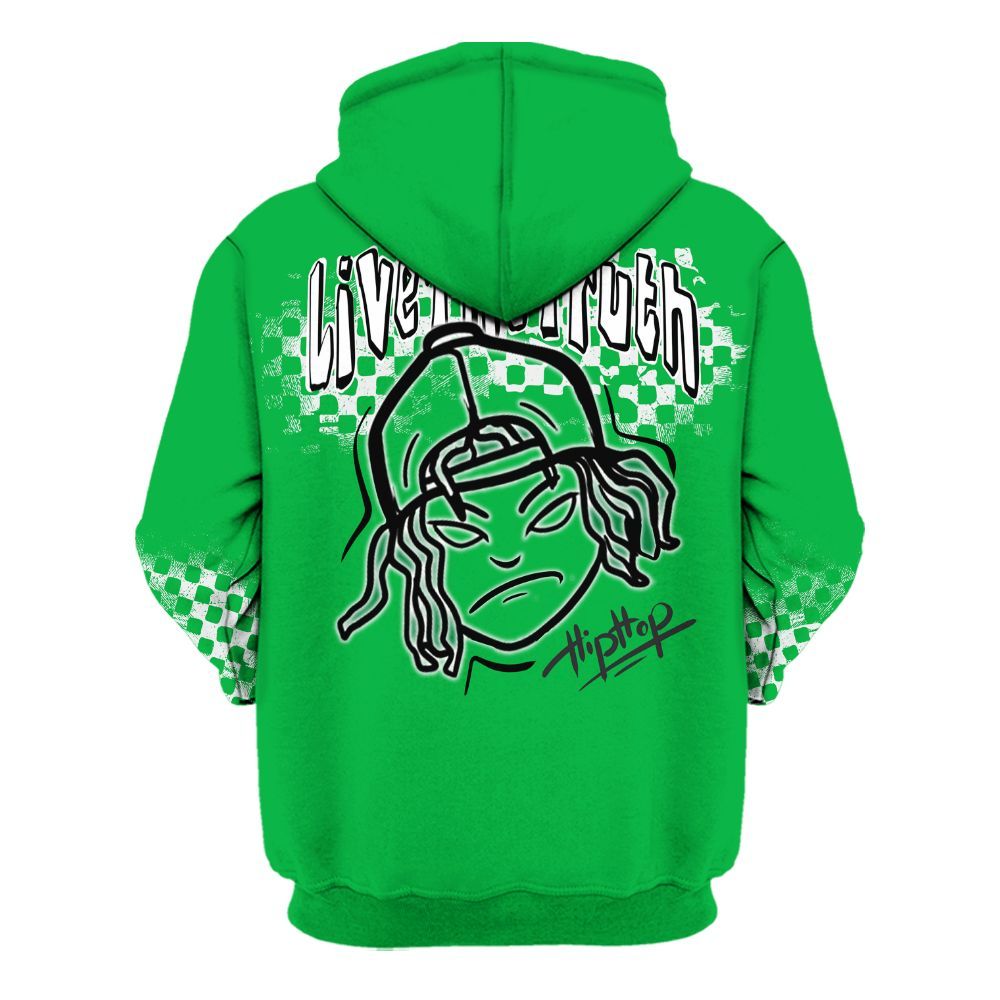 Hoodie To Match Lucky Green 5s - Feel Life Street Style All Over Print