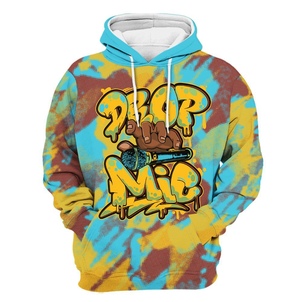 Hoodie To Match SB Dunk Di'Orr Greenwood - Drop Mic Abstract All Over Print