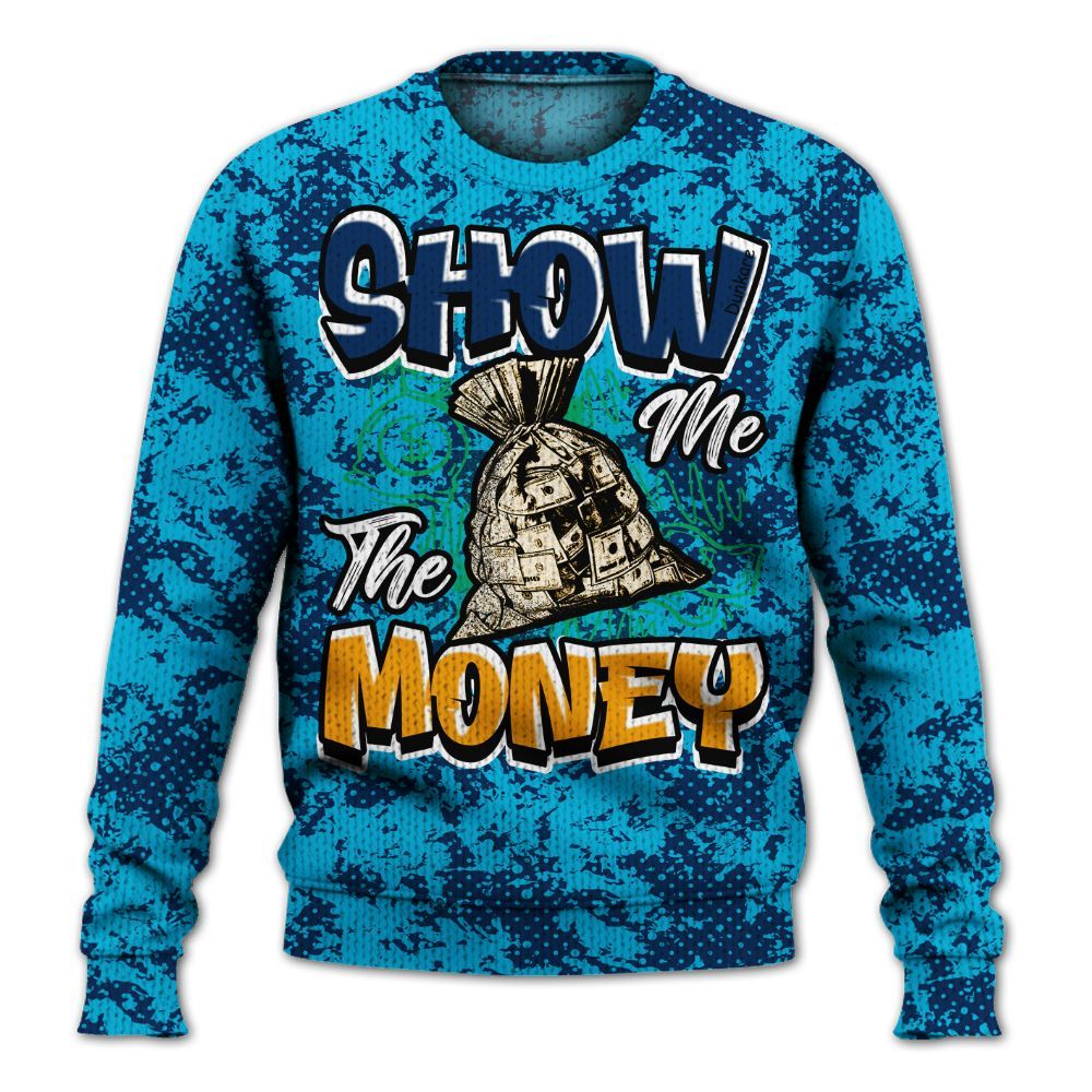 Knitted Sweater To Match Dunk Low GS Electric Algae - Show Me The Money Retro