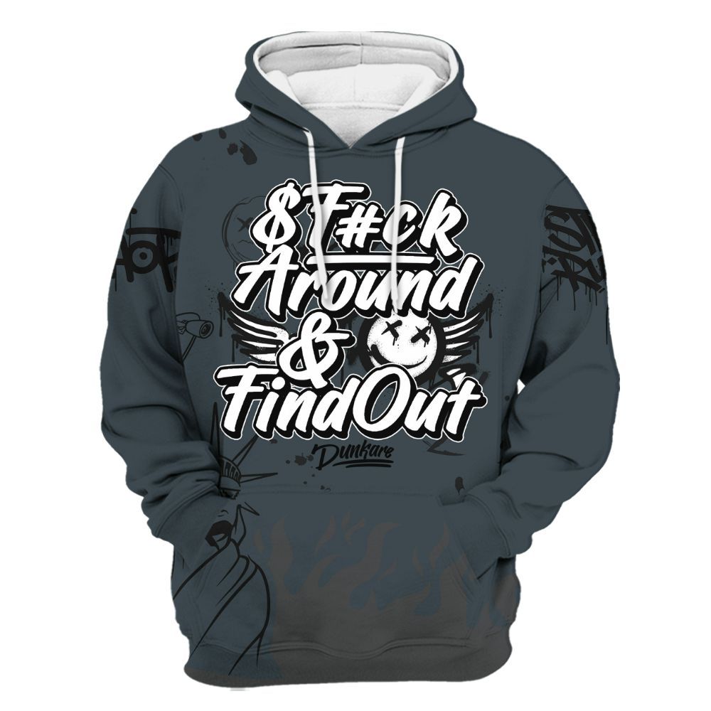 Hoodie To Match Air Max Sunder Gore Tex Black - Graphic Fck Around Find Out All Over Print