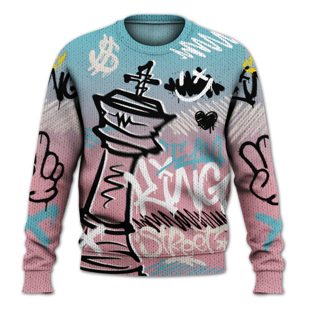 Knitted Sweater To Match Doernbecher 6s - Street King Chess Streetwear
